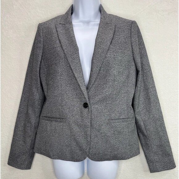 Banana Republic Women's Classic Fit Blazer Size 6 Gray Preppy Office - Picture 1 of 9